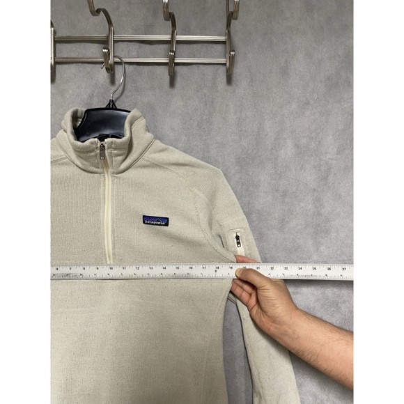 Patagonia Sweater Women M Tan‎ Zip Better Sweater Fleece Jacket Active Outdoor - Picture 3 of 9